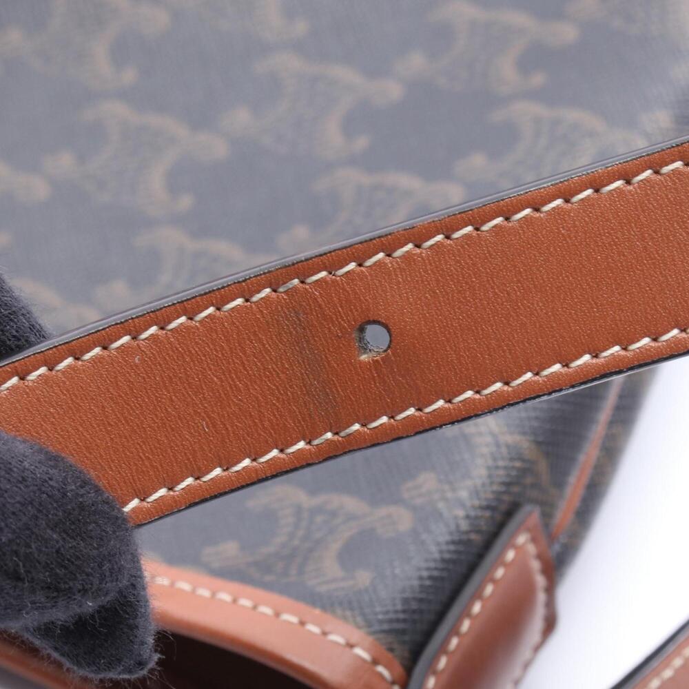 Celine Small Bucket Triomphe Shoulder Bag/Handbag, Coated Canvas Leather, Wom... - Picture 5 of 6